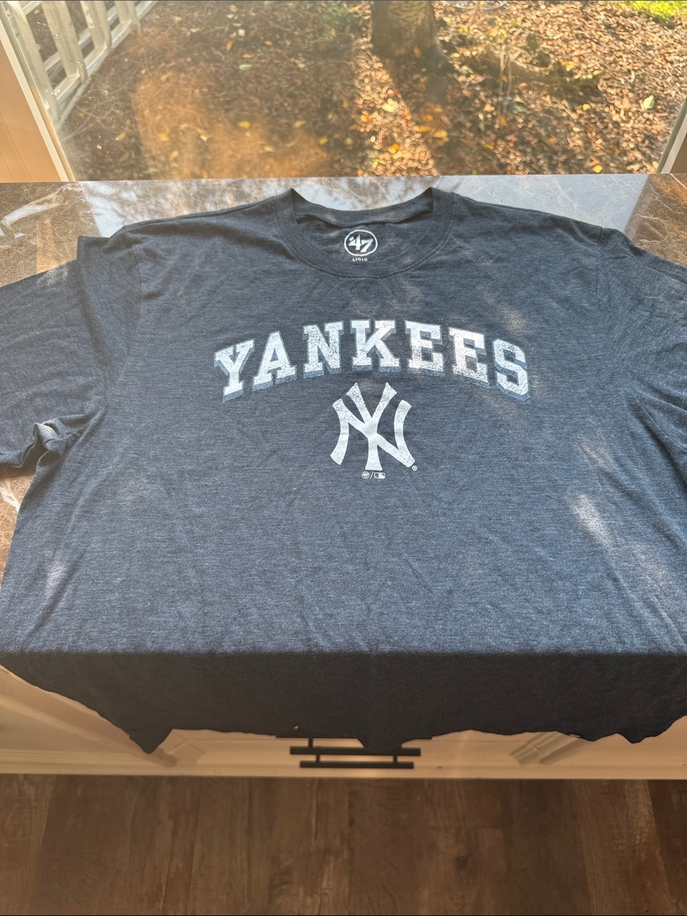 47 New York Yankees Heather Navy Short Sleeve Tee